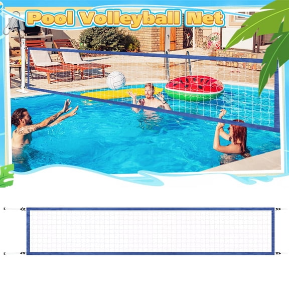 Inflatable Pool Volleyball Net 4.5m x 0.9m – Floating Water Sports Game for Backyard, Vacation Rental & Family Summer Fun, Heavy-Duty PVC