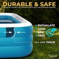 thumbnail image 1 of Inflatable Pool for Kids and Adults - 118 x 72 x 22 -  with Pump & Patches, 1 of 6