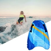 Inflatable Potable Bodyboard with Handles, Lightweight Soft Body Boards for Kids, Beach Swimming Surfboard, Beginner Friendly, Wide Handles, Enlarged Board Design, Foldable and Easy to Store