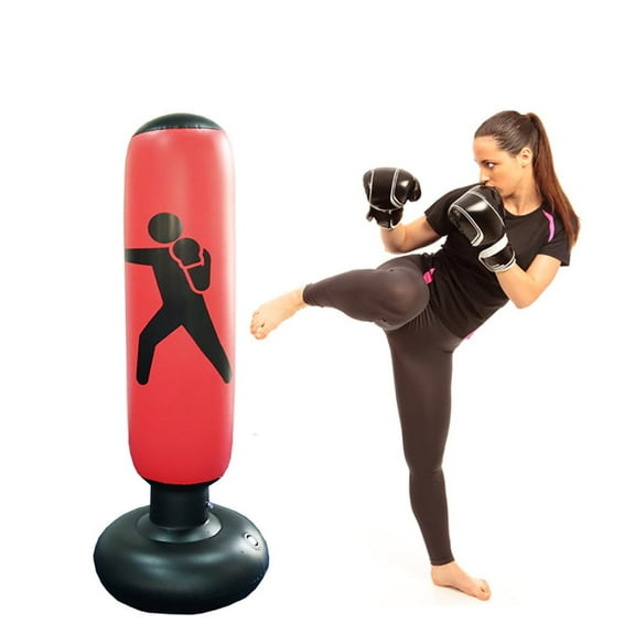Inflatable Punching Bag for Kids Adults, Punching Bag Karate Inflated Toy Gifts for Boys and Girls, Boxing Bag for Immediate Bounce-Back for Taekwondo, and to Relieve Pent Up Energy