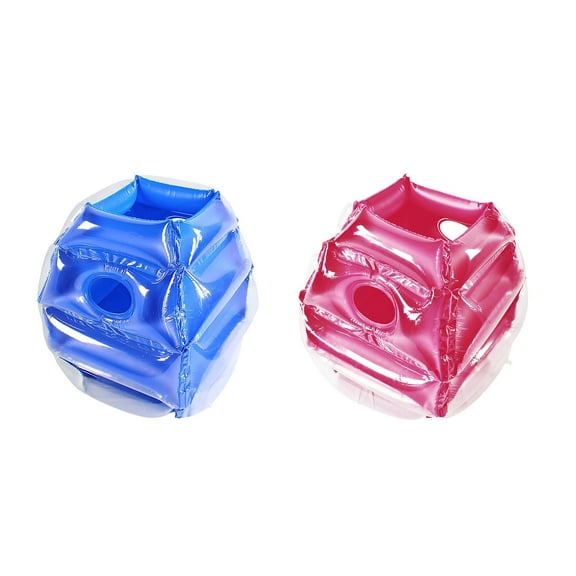 Inflatable Pvc Bumper Ball Outdoor Fun Collision Ball Blow Up Body Bubble Ball Sports Game Prop 50Cm Size 2 Pieces Set