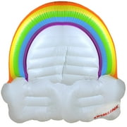 Swimline 68 Inflatable Swimming Pool 3-Person Rainbow with Clouds Island - White/Green
