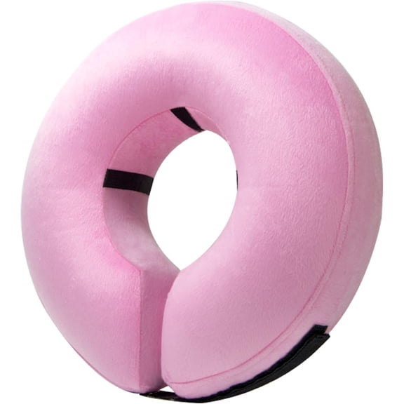 Inflatable Recovery Collar (Donut/E-Collar) – Soft Cone Alternative for Dogs and Cats of All Sizes, After-Surgery Neck Protection