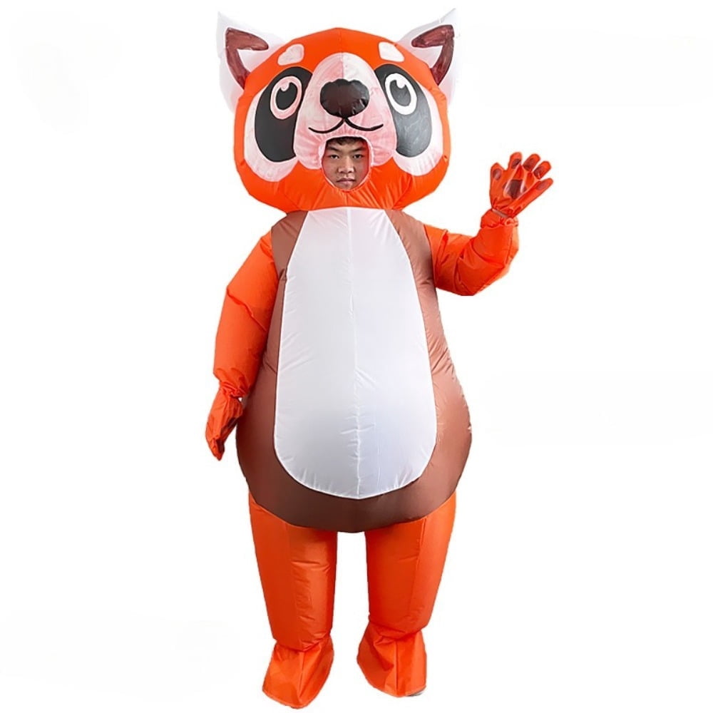 Inflatable Red Panda Costume for Adults, Funny Blow‑up Cartoon Raccoon ...