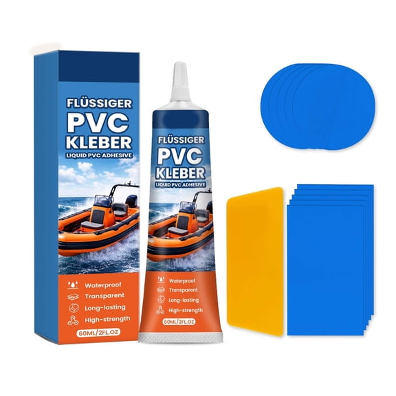 Inflatable Repair Patch Kit Waterproof Vinyl & Pvc Air Mattress Patch Kit for Air Beds, Pool Floats, Inflatable Boats,Swim Rings & Toys Blue