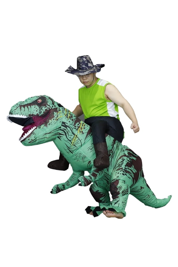 Inflatable Ride on Dinosaur Costume Adult T-Rex Dinosaur Costume Adults Funny Cosplay Halloween