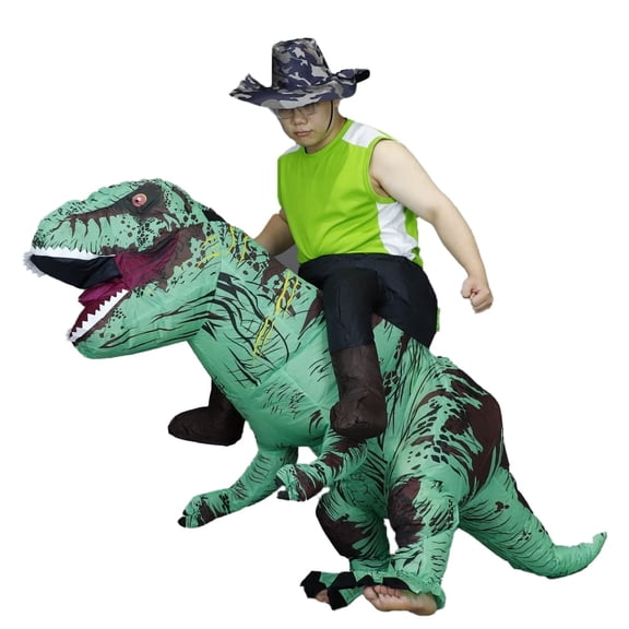 Inflatable Ride on Dinosaur Costume Adult T-Rex Dinosaur Costume Adults Funny Cosplay Halloween
