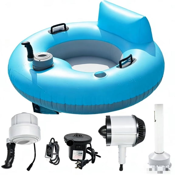 Inflatable River Tube Float - River Run for Adult Heavy Duty Motorized Tubes Floating with Backrest for Party Summer Water Beach