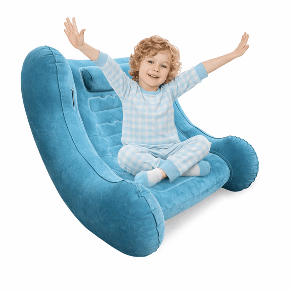 Inflatable Rocking Chair - Ergonomic LoungeSeat with Handles for Relaxation & Stress Relief -Air-Filled Pod Chair for Home, Office or Studio