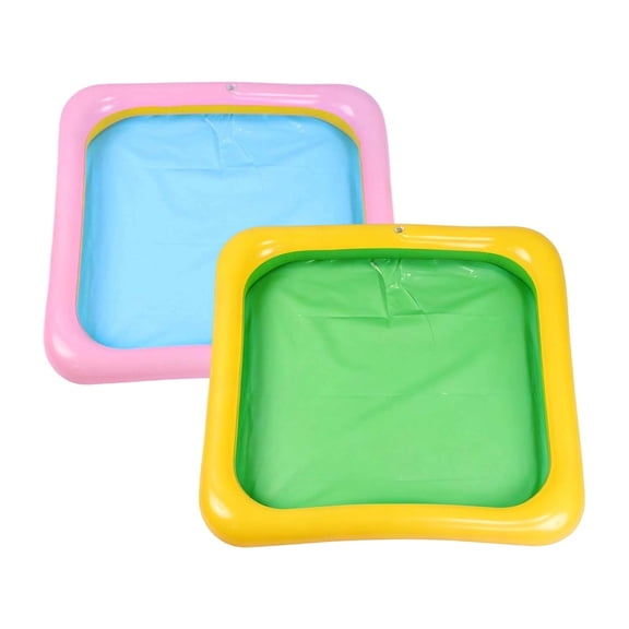 Inflatable Sandbox, Portable PVC Sensory Play Tray for Beach, Backyard & Indoor, Easy Inflate/Deflate Summer Toy, Random Color 1PC