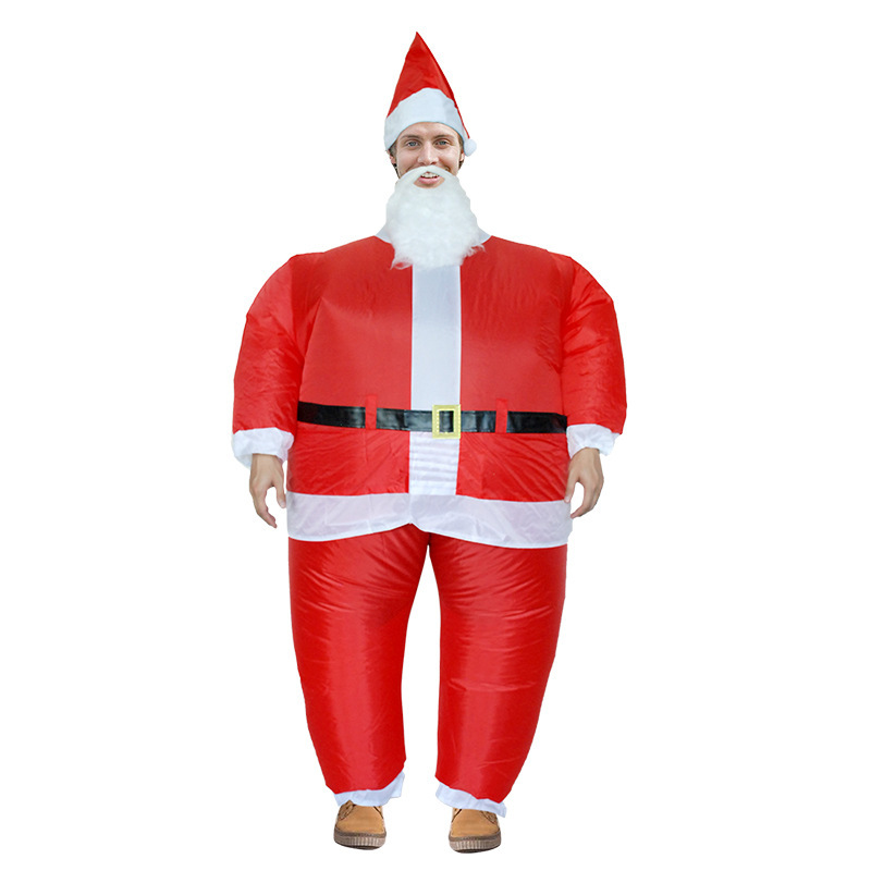 Inflatable Santa Costume Party Fancy Dress Blow Up Costume Suit