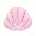 thumbnail image 1 of Inflatable Seashell Bathtub Pillow with Strong Suction Cups for Comfortable Bath Support, Soft Spa Headrest for Home & Travel, 2-Pack, 1 of 5