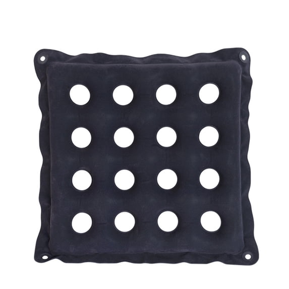 Inflatable Seat Cushion Air Pressure Relief Pad Wheelchair Pressure Mat for Prolonged Sitting Square Breathable Comfort Support for Office Chair and Home 16x16 Inch Navy Blue