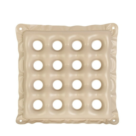 Inflatable Seat Cushion With Holes Square Design For Pressure Relief, Anti-Bedsore Support For Wheelchair/Chair, 1 Cushion + 1 Air Pump Included