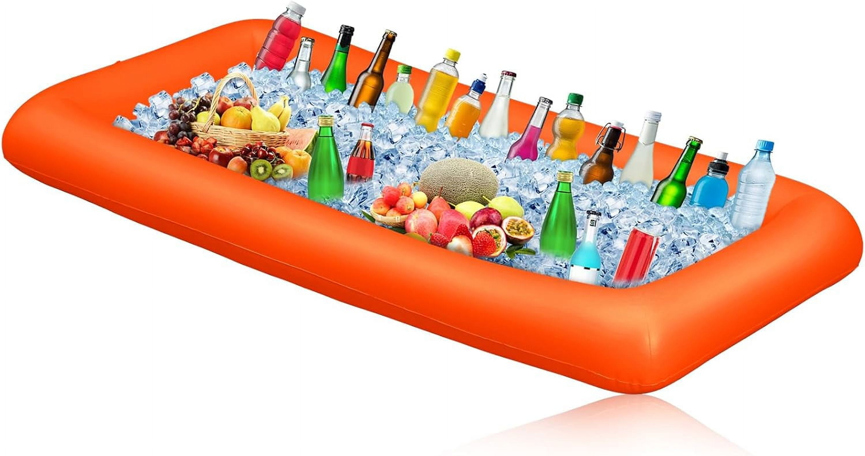 Inflatable Serving Bar With Drain Plug 52 X 24 X 5 Inflatable Ice Inflatable serving bar with drain plug 52 x 24 x 5 inflatable ice