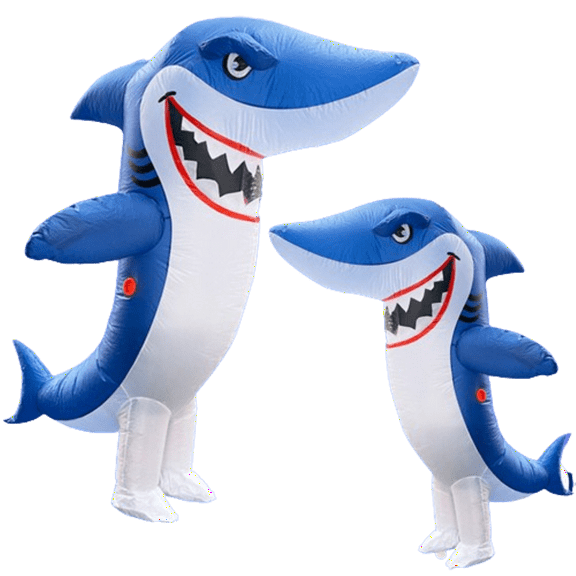 Inflatable Shark Costume - Fun Inflatable Costumes For Halloween, Parties, And Role-Playing, Suitable For Adult (4.9-6.2 Feet) Inflatable Party Cosplay Costumes