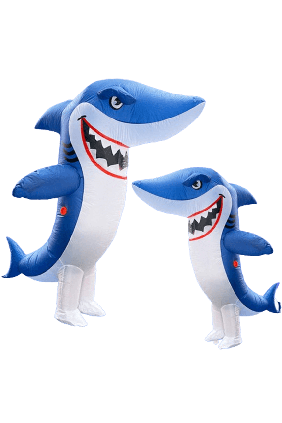 Inflatable Shark Costume - Fun Inflatable Costumes For Halloween, Parties, And Role-Playing, Suitable For Adult (4.9-6.2 Feet) Inflatable Party Cosplay Costumes