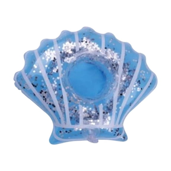 Inflatable Shell-Shaped Pool Cup Holders Floating Drink Caddy for Beach, Poolside, and Summer Gatherings