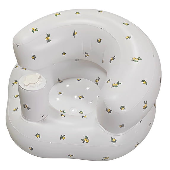 Inflatable Sitting Chair, PVC Seat for 3-36 Months, Soft and Stable, Adjustable for Sitting Up, Anti-Slip Base, Portable for Travel, Picnic, and Beach