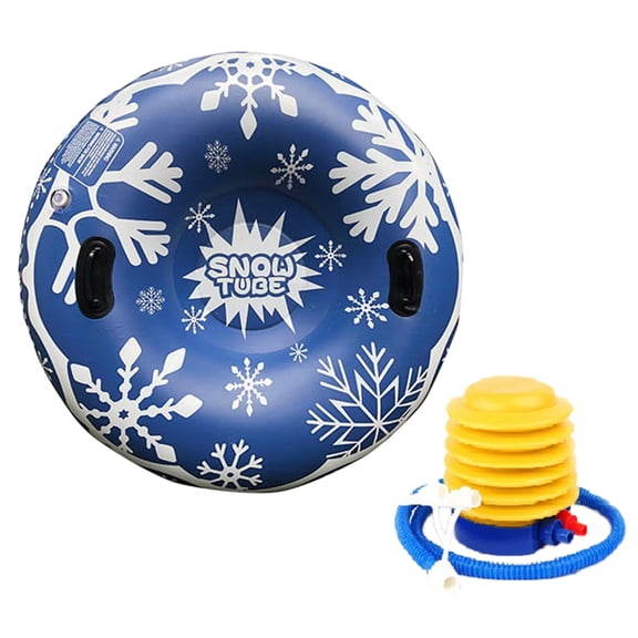 Inflatable Ski Ring Carpet Flying Sled Lightweight Roll Up Sled Can Sledge Carpet Ski Ring For Children Adult Winter Outdoor Sports Winter Sports Inflatable Ski Ring With