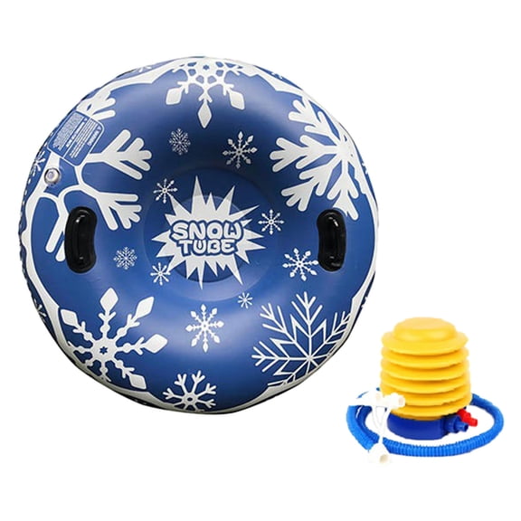 Inflatable Ski Sled Carpet for Winter Sports Adventure Lightweight Roll Up Flying Ring Sledding for Outdoor Family