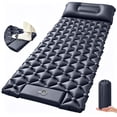 thumbnail image 1 of Sleeping Pad for Camping, Ultralight Self Inflatable Sleeping Pad with Built-in Pump & Pillow, Compact Inflatable Portable Air Mattress for Tent, Backpacking, Hiking, Car Traveling, Beach, Blue, 1 of 7