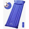 thumbnail image 1 of Inflatable Sleeping Pad, Foldable Camping Mat Air Mattress with Integrated Pillow, Built-in Inflator, 1 of 7