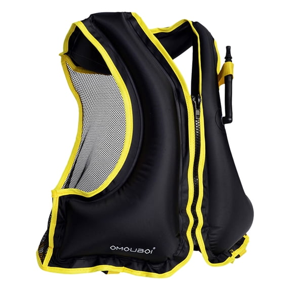 Inflatable Snorkeling Vest, Adjustable Buoyancy Aid For Swimming & Water Sports, Breathable Vest For Adults Teens, Kayaking Boating