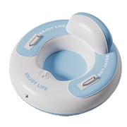 Inflatable Snow Sleds With High Backrest And Antislip Base For Skiing And Winter Outdoor Activity