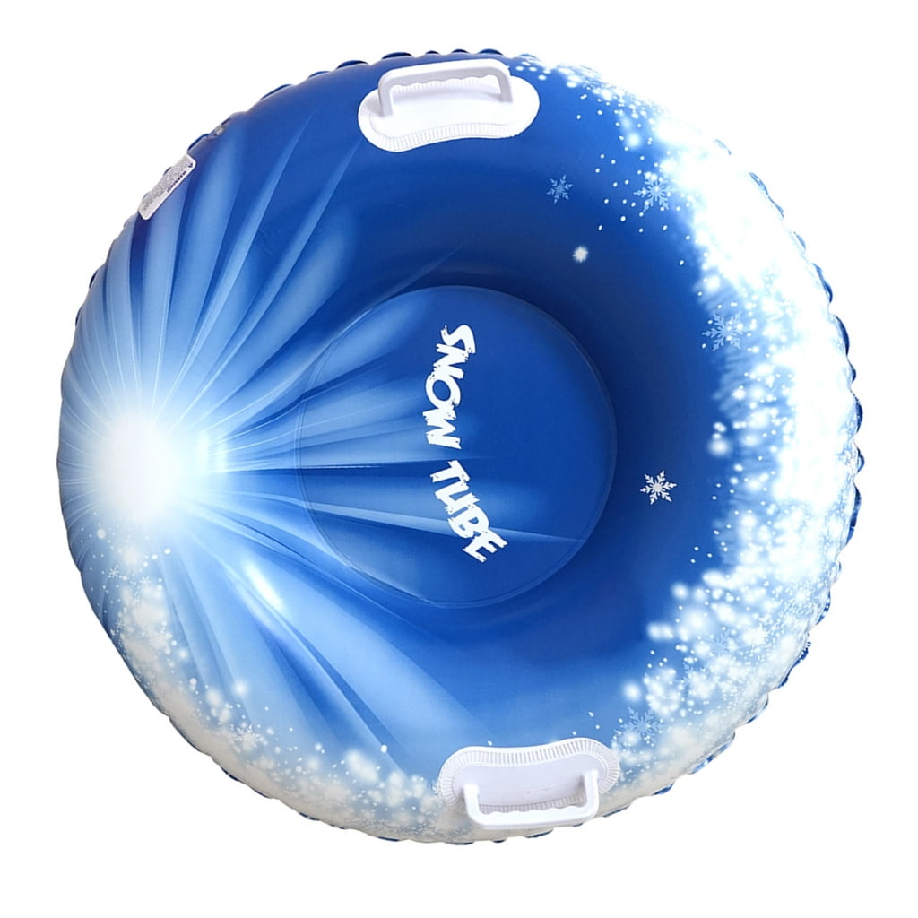 Inflatable Snow Tube Sled with Handles Inflatable Ski Rings PVC Sledding Tube
