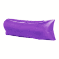 thumbnail image 1 of Inflatable Sofa Lounger, Portable Air Couch For Outdoor Camping, Beach, Picnic, Or Nap In Park, Quick Inflation/Deflation, Lightweight & Compact Carry Bag Included,Purple, 1 of 5