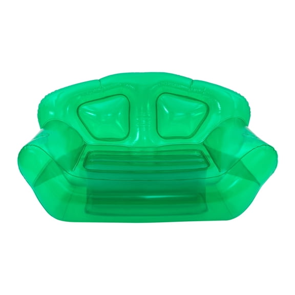 Inflatable Sofa, Portable Inflatable Couch, Inflatable Double Person Sofa, Green, for Garden, Balcony, Bedroom, Living Room, Small Apartment