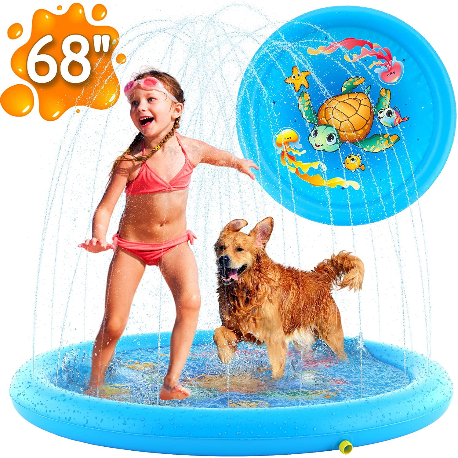 Amazon.com: Jasonwell Splash Pad Sprinkler/ Play Mat for