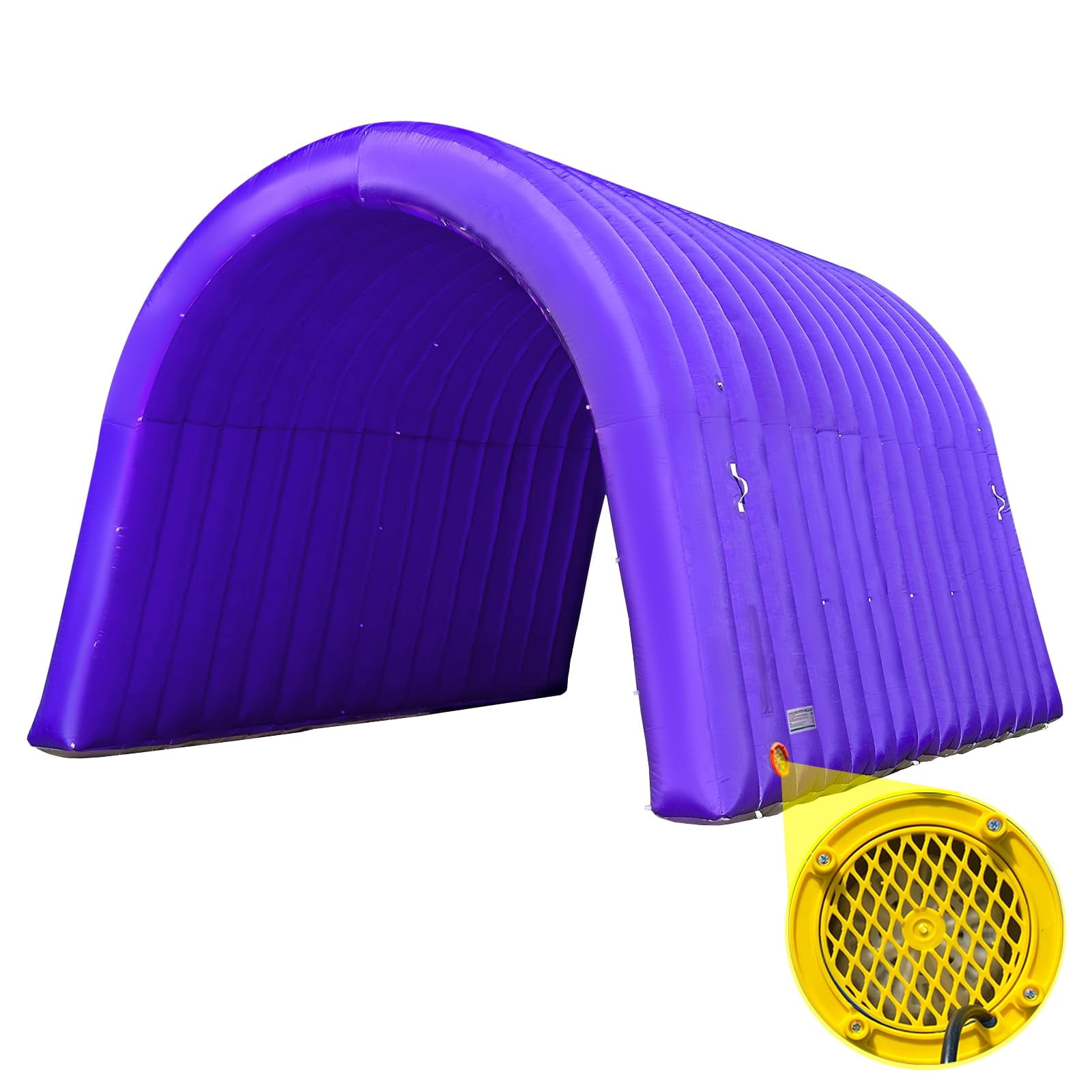 Inflatable Sports Tunnel Entrance 16x10x10FT Purple, Built-in Blower – Event Inflatable Tunnel Tent for Team Intros, Business Promotion, Trade Shows, Advertising & Exhibitions