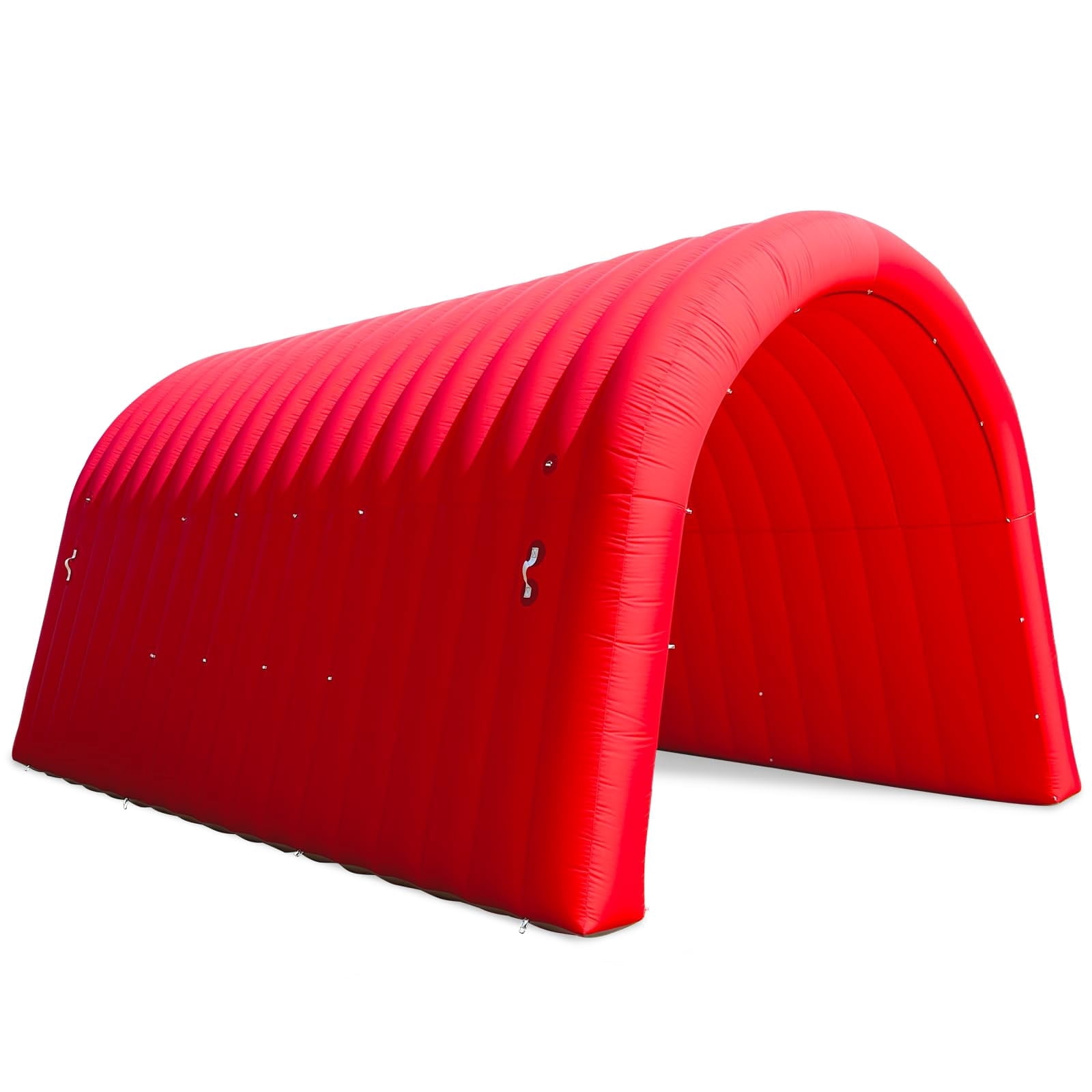 Inflatable Sports Tunnel Entrance with Blower Inflatable Tunnel Tent for Business Advertising Event Exhibition 20X10x10Ft Red