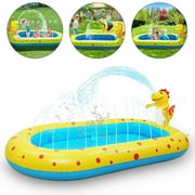 Inflatable Sprinkler Pool Swimming Kiddie Outdoor Backyard Water Play Splash Pad
