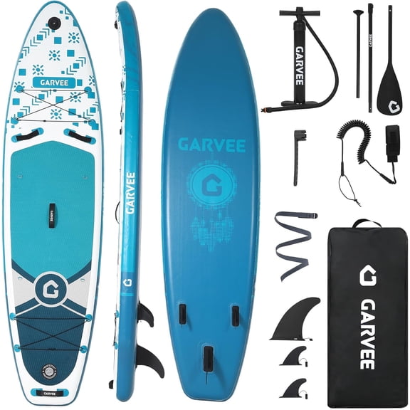 Inflatable Stand Up Paddle Board 10'6'' x 33" Paddle Boards with Premium SUP Accessories, Non-Slip Deck SUP Paddle Board for Adults & Youth of All Skill Levels