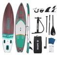 thumbnail image 1 of Inflatable Stand Up Paddle Board 11.5' Upright Paddle Board with Adjustable Aluminum Paddle, 33" Wide Stable Deck, Non-Slip Surface, for Adults & Youth, 1 of 9