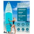 thumbnail image 1 of Inflatable Stand Up Paddle Board for Adults & Youth - 3-Fin Stability, Premium Gear Set with Adjustable Paddle, Pump, Leash, Compact Backpack & Mint Green Design, 1 of 6