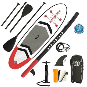 Bifanuo 10' Inflatable Stand Up Paddle Board with SUP Accessories & Backpack - Paddle Boards for Adults, Non-Slip Deck, Wide Stance, Bottom Fin, Double Action Pump