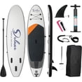 thumbnail image 1 of Inflatable Stand Up Paddle Board – Simple Premium SUP for All Skill Levels, Paddle Boards for Adults & Youth, Blow Up Stand-Up Paddleboards with Accessories & Backpack, Surf Control, Black, 1 of 6