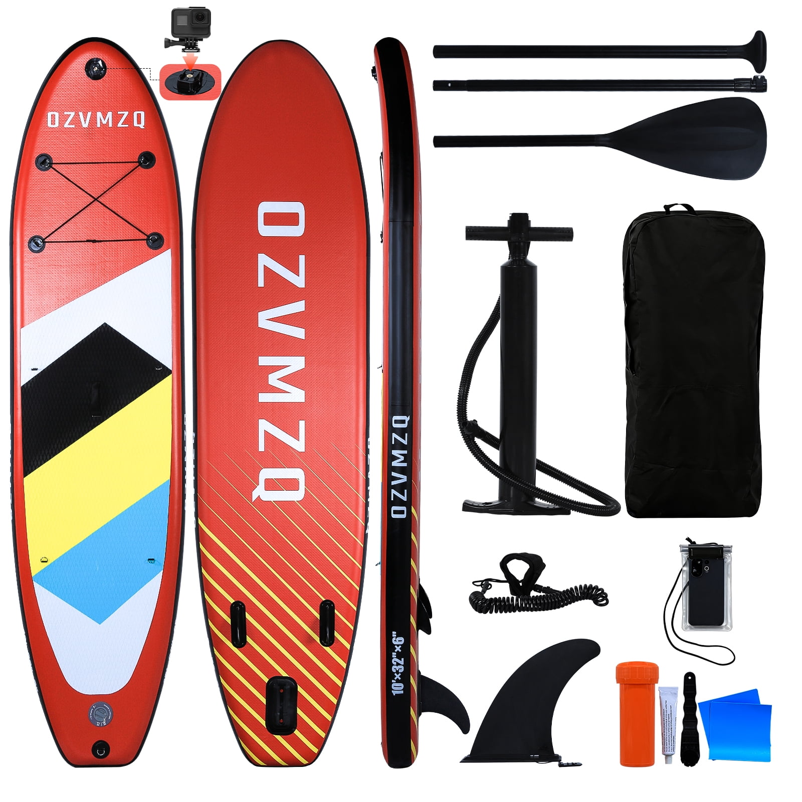 Inflatable Stand Up Paddle Board with SUP Accessories Anti-Slip EVA Deck 10’6’’ Inflatable Paddle Boards for Adults & Youth of All Skill Levels