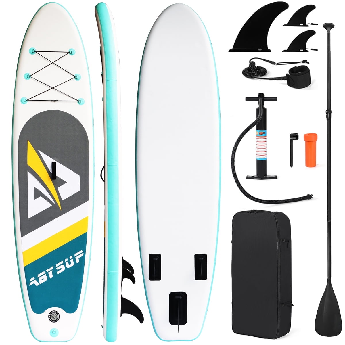 Inflatable Stand Up Paddle Boards 10.5' with Premium SUP Paddle Board Accessories, Wide Stable Design, Non-Slip Comfort Deck for Youth & Adults (Gray) Inflatable Stand Up Paddle Boards 10.5' with Premium SUP Paddle Board Accessories, Wide Stable Design, Non-Slip Comfort Deck for Youth & Adults (Gray)