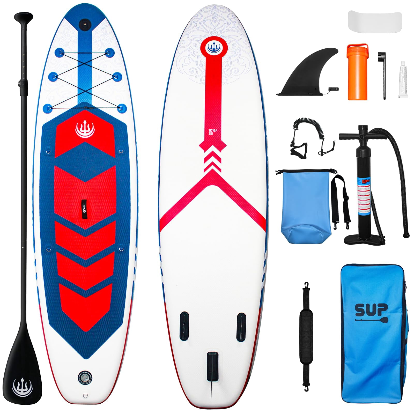 Inflatable Stand Up Paddle Boards, with SUP Paddle Board Accessories, Wide Stable Design, Non-Slip Comfort Deck for Youth & Adults