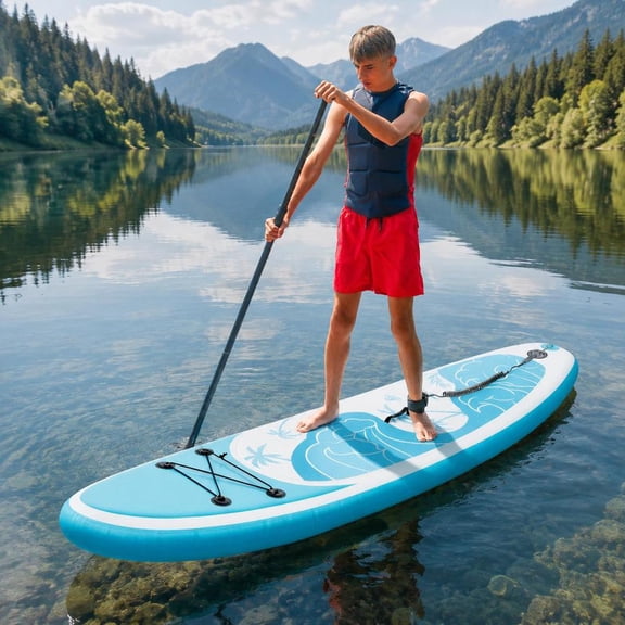 Inflatable Stand up Paddle Board, 10/11 Ft Sup, Drop Stitch Pvc, Non-Slip Eva Deck