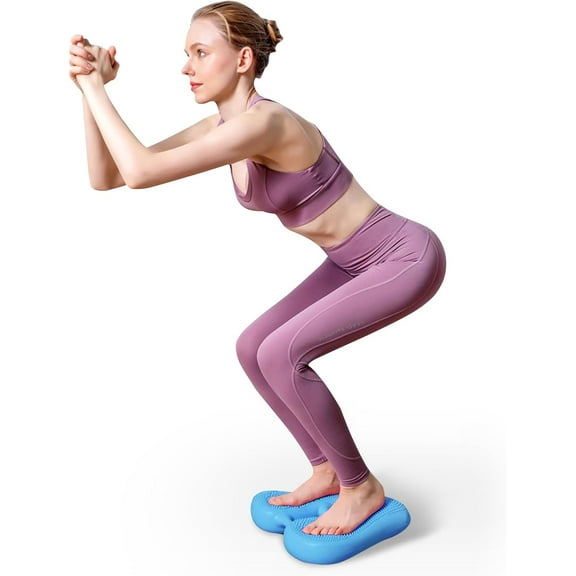 Inflatable Steppers for Exercise at Home, Mini Air Stepper, Stair Stepper for Girls Workout, Foot Massage Balance Board for Yoga Training, 220LB Capacity