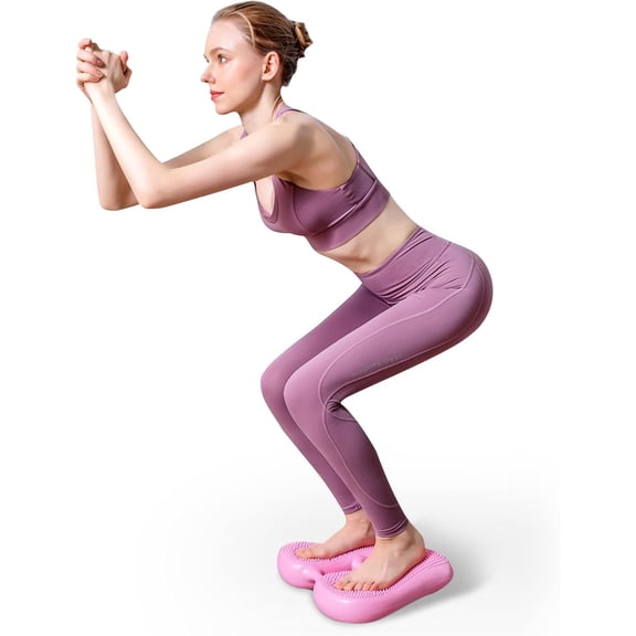 Inflatable Steppers for Exercise at Home, Mini Air Stepper, Stair Stepper for Girls Workout, Foot Massage Balance Board for Yoga Training, 220LB Capacity