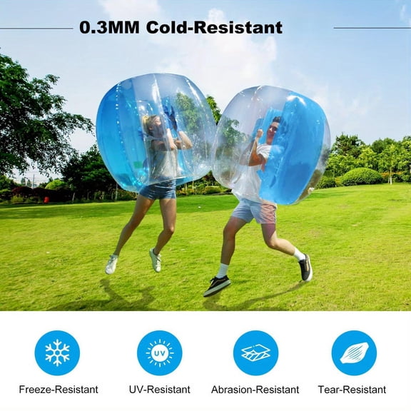Inflatable Sumo Collision Ball for Adults, Bubble Football Game, Human Hamster Ball for Outdoor Team Sports and Group Activities, 47.5 Inches in Diameter