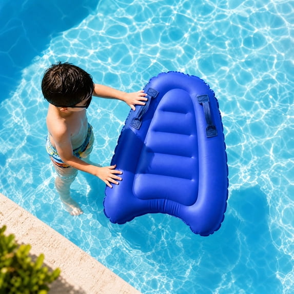 Inflatable Surf Board Portable Swimming Body Board With Handles Blow Up Float Board Learn To Swim Summer Fun Pool Beach Water Game Playthings