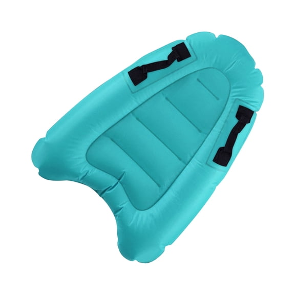 Inflatable Surf Body Board Swimming Floating Surfboard Inflatable Surfboard with Handles 80x60cm Floating Mat 180lbs Capacity for Pool & Swimming Practice Blue